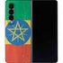 Ethiopia Flag Distressed Galaxy Z Fold4 5G Skin